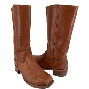 FRYE Campus 14L Men's Saddle Leather Heeled Boots